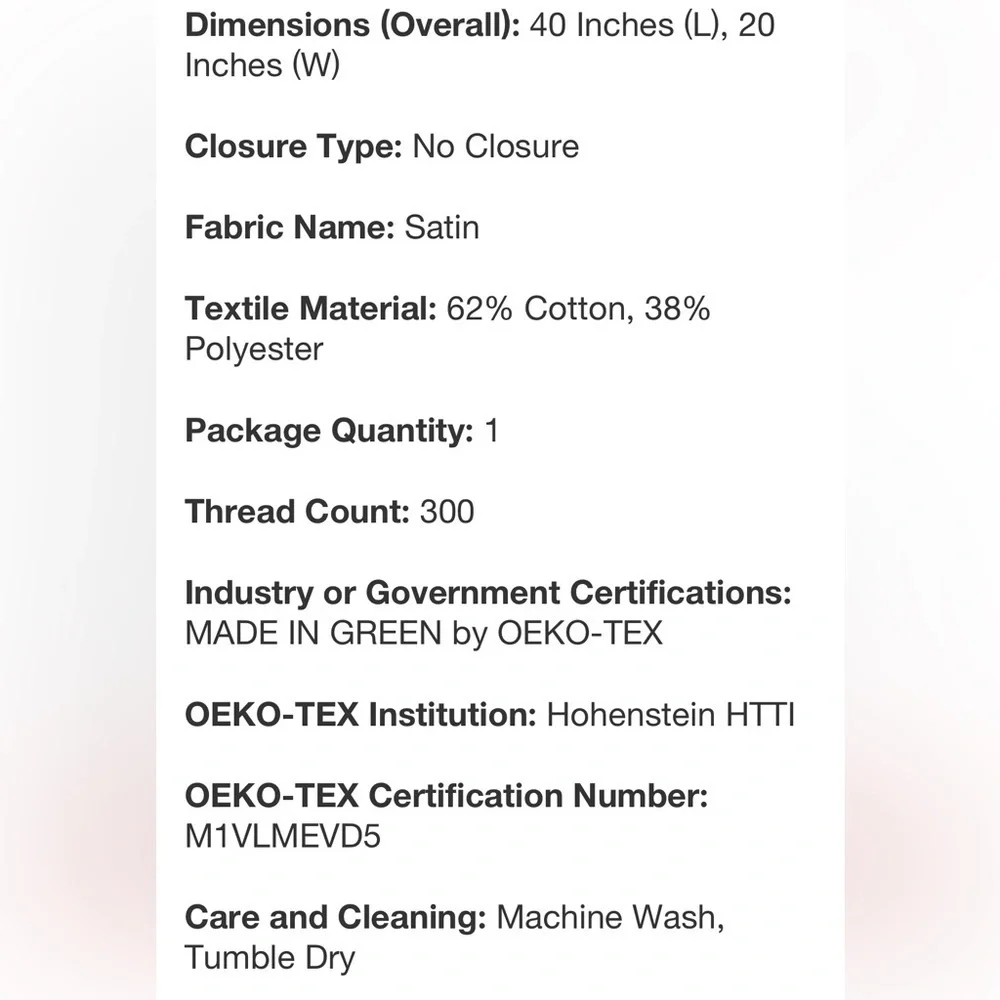 King 300 Thread Count Temperature Regulating Pillowcase Set Natural New